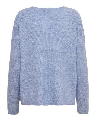 Only - Camilla V-Neck Strik - Skyway
